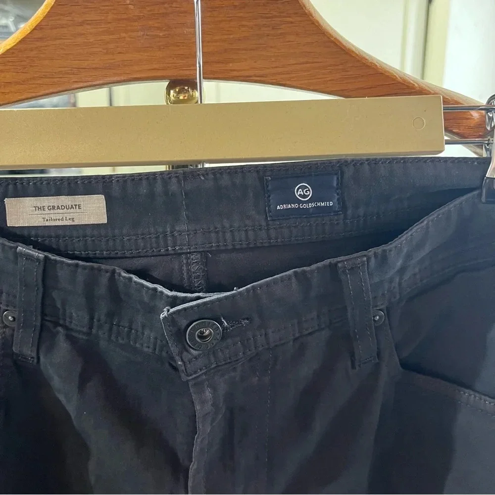 ADRIANO GOLDSCHMIED ~ Men’s The Graduate Tailored Leg Black Pants